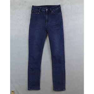 ACNE STUDIOS Jeans Peg Used Blk Blue Denim Womens 25 Italy